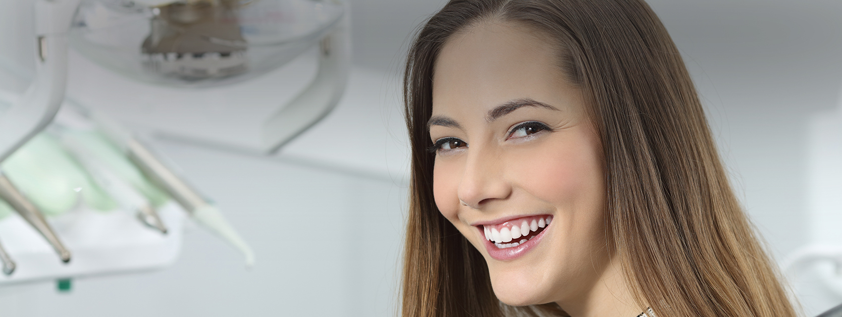 woman at the dentist office
