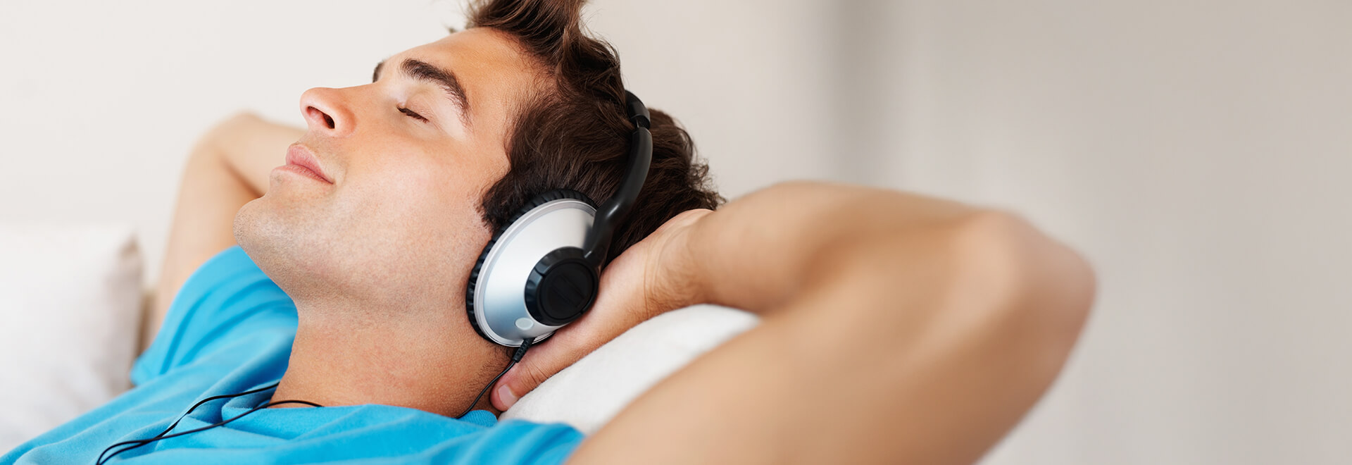 man relaxing